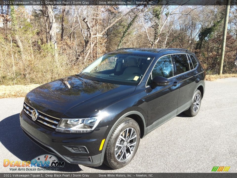 2021 Volkswagen Tiguan S Deep Black Pearl / Storm Gray Photo #3