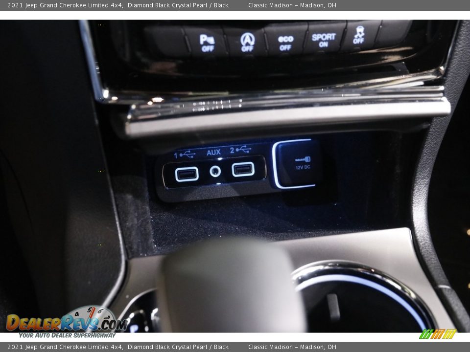 2021 Jeep Grand Cherokee Limited 4x4 Diamond Black Crystal Pearl / Black Photo #15