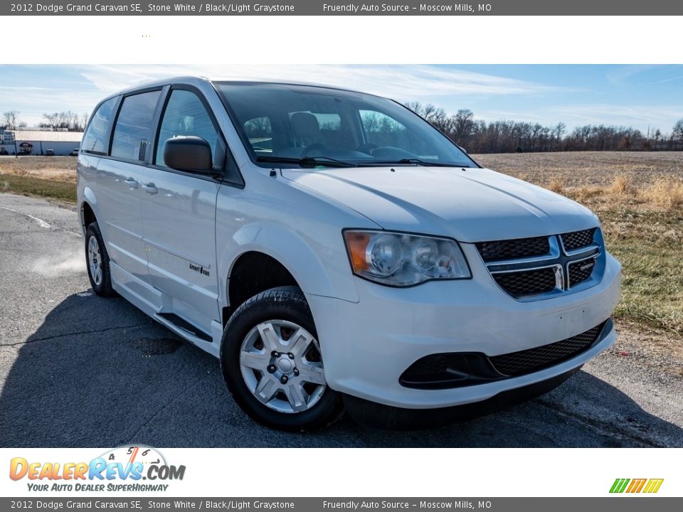 2012 Dodge Grand Caravan SE Stone White / Black/Light Graystone Photo #1