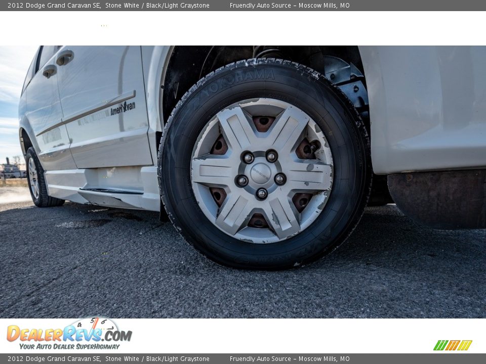 2012 Dodge Grand Caravan SE Stone White / Black/Light Graystone Photo #2