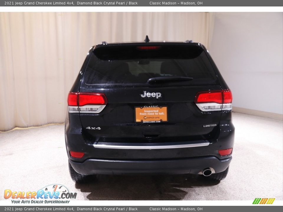 2021 Jeep Grand Cherokee Limited 4x4 Diamond Black Crystal Pearl / Black Photo #19