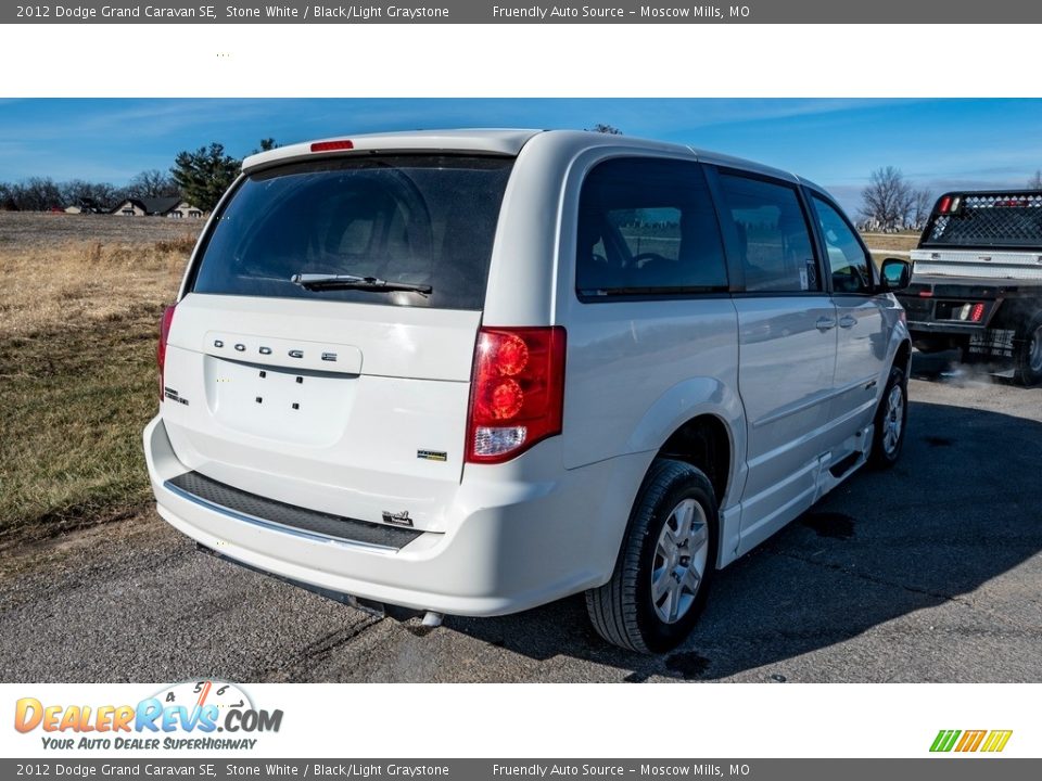 2012 Dodge Grand Caravan SE Stone White / Black/Light Graystone Photo #4