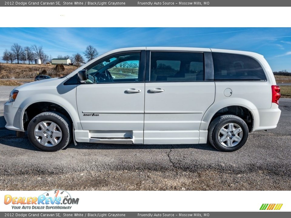 2012 Dodge Grand Caravan SE Stone White / Black/Light Graystone Photo #7