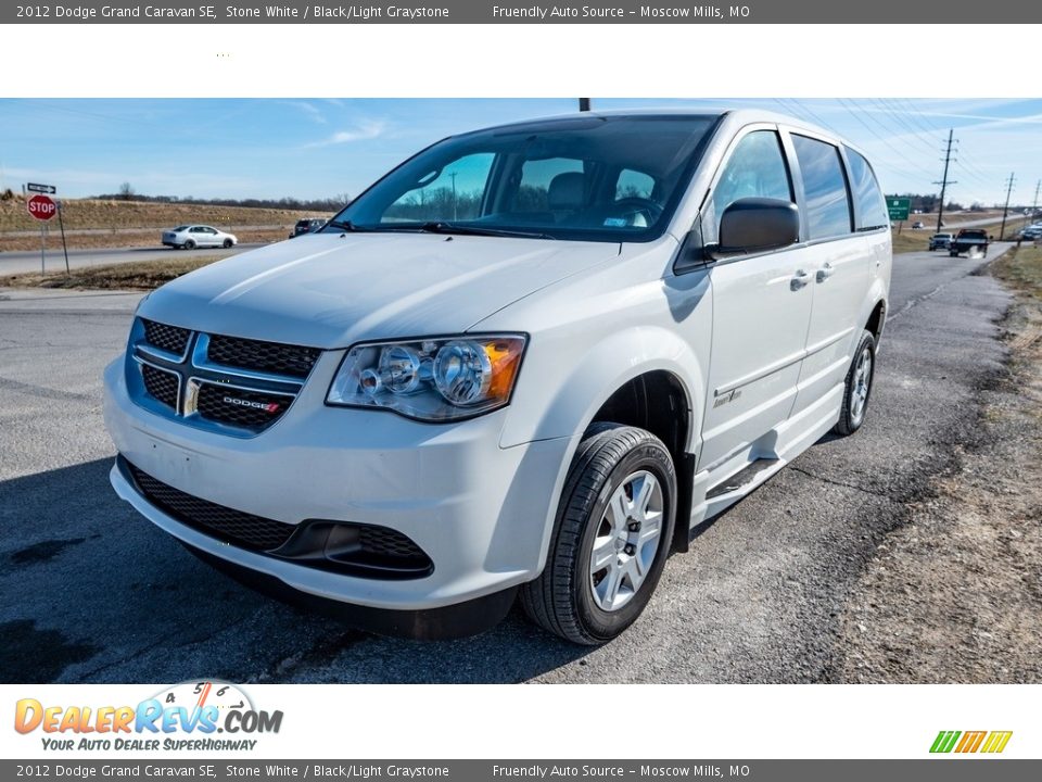 2012 Dodge Grand Caravan SE Stone White / Black/Light Graystone Photo #8