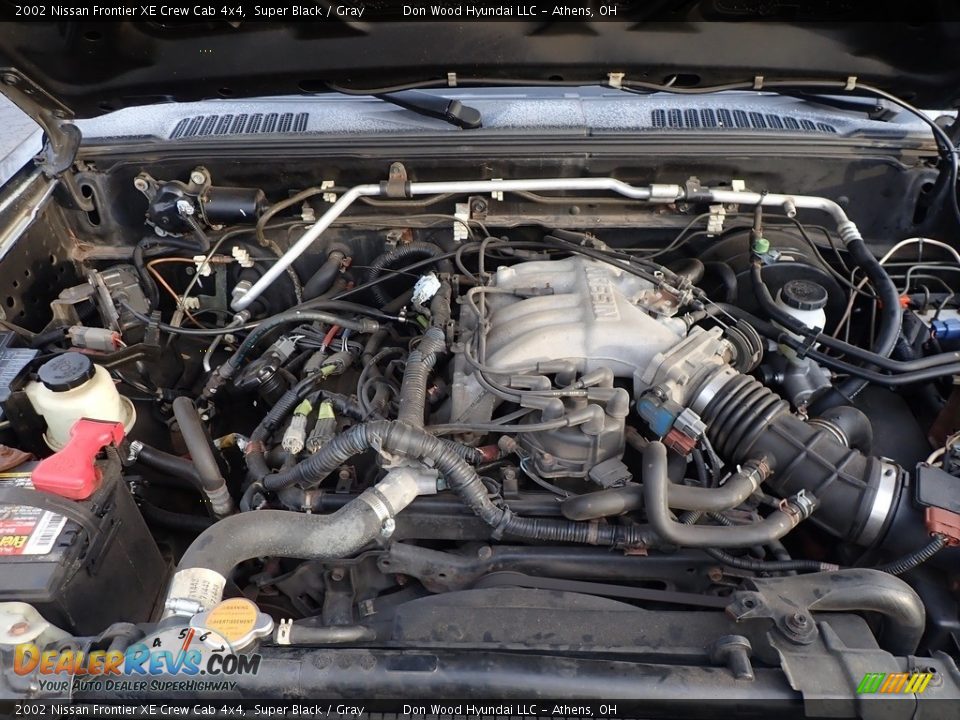 2002 Nissan Frontier XE Crew Cab 4x4 3.3 Liter SOHC 12-Valve V6 Engine Photo #5