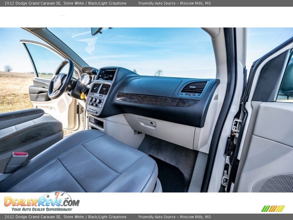 2012 Dodge Grand Caravan SE Stone White / Black/Light Graystone Photo #25