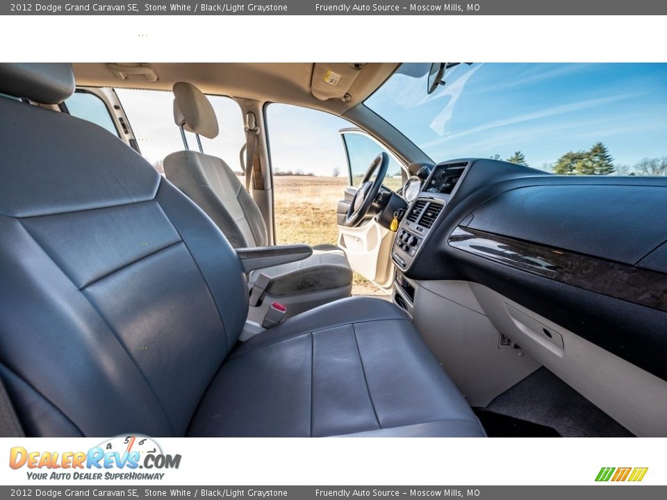 2012 Dodge Grand Caravan SE Stone White / Black/Light Graystone Photo #26