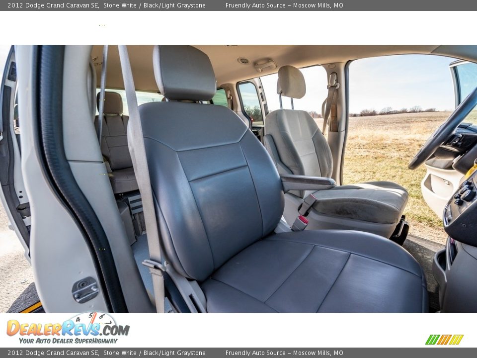 2012 Dodge Grand Caravan SE Stone White / Black/Light Graystone Photo #27