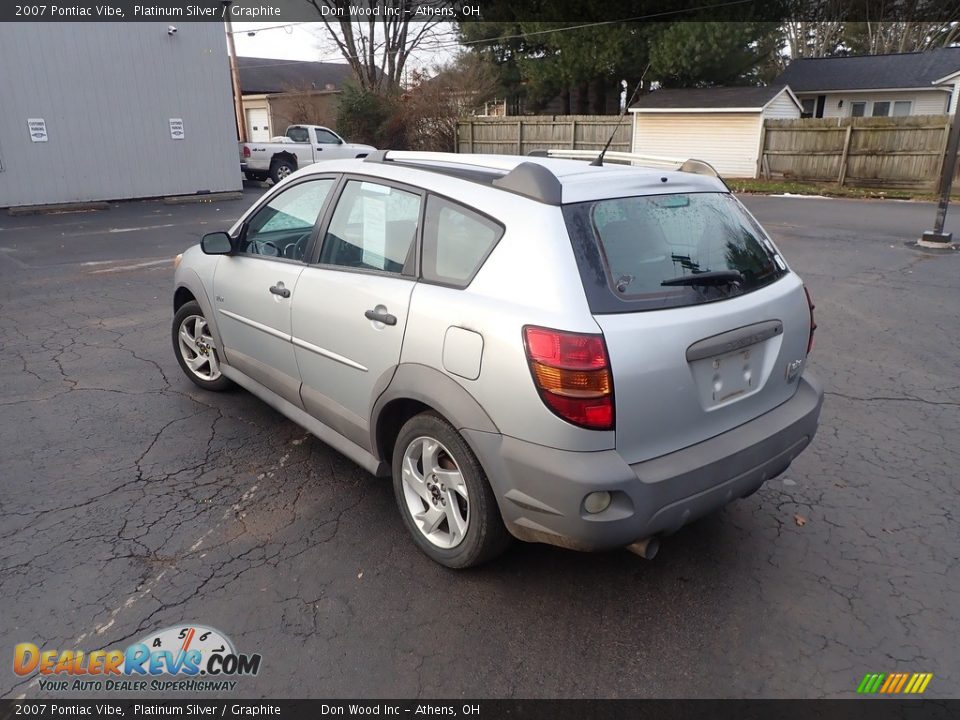 2007 Pontiac Vibe Platinum Silver / Graphite Photo #9