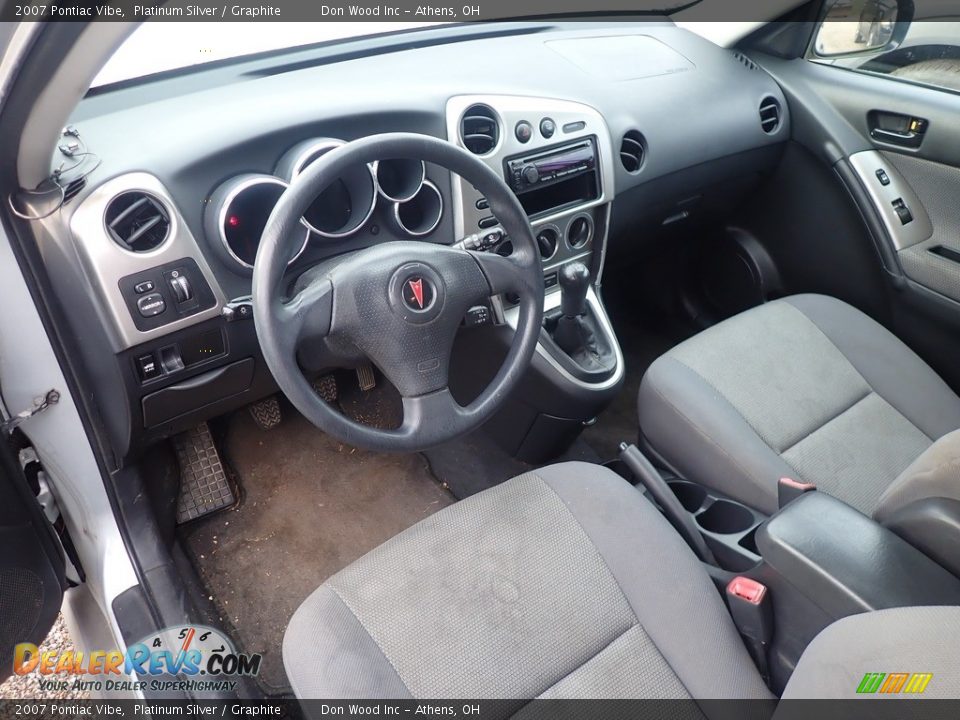 2007 Pontiac Vibe Platinum Silver / Graphite Photo #12