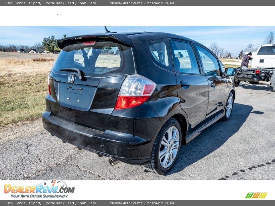 2009 Honda Fit Sport Crystal Black Pearl / Sport Black Photo #4