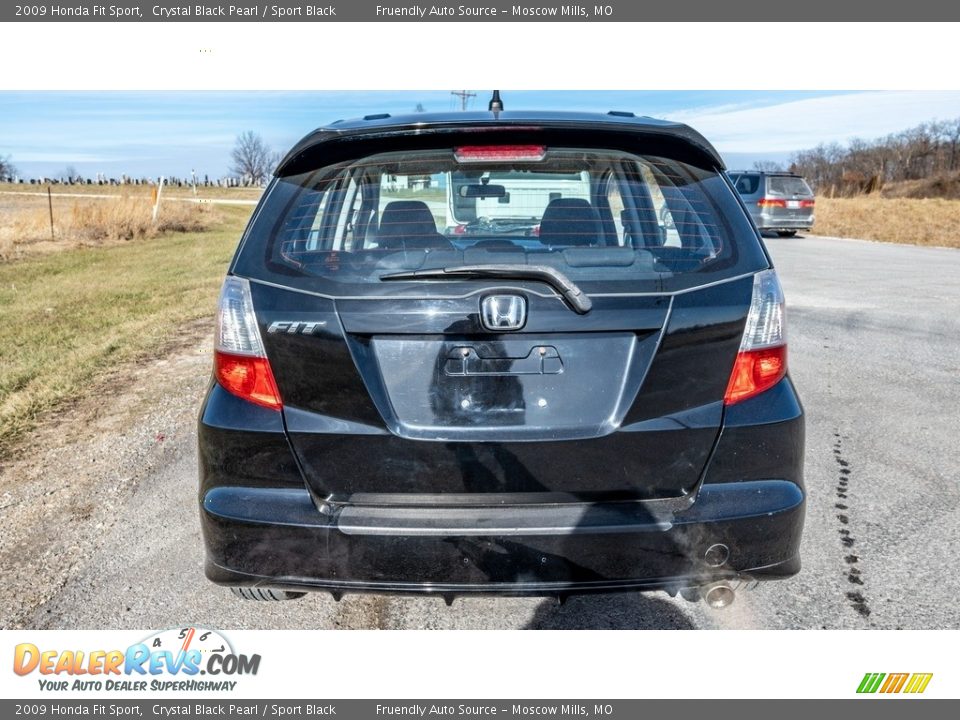 2009 Honda Fit Sport Crystal Black Pearl / Sport Black Photo #5