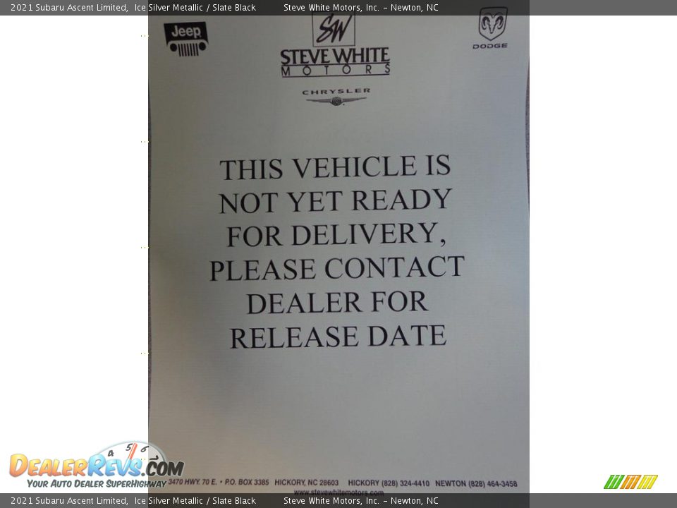 Dealer Info of 2021 Subaru Ascent Limited Photo #34