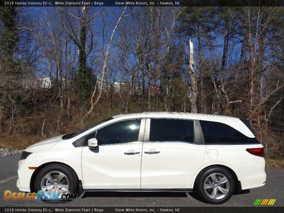 2018 Honda Odyssey EX-L White Diamond Pearl / Beige Photo #1