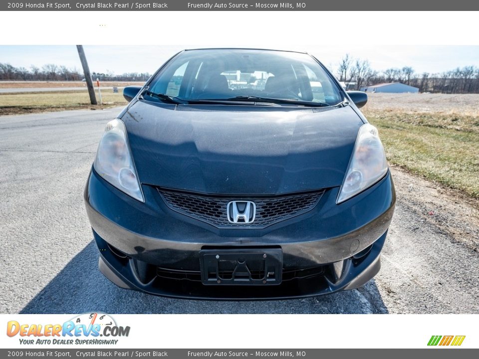 2009 Honda Fit Sport Crystal Black Pearl / Sport Black Photo #9