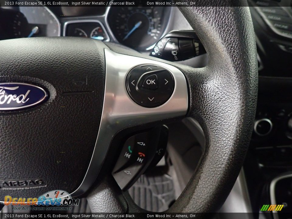 2013 Ford Escape SE 1.6L EcoBoost Ingot Silver Metallic / Charcoal Black Photo #25