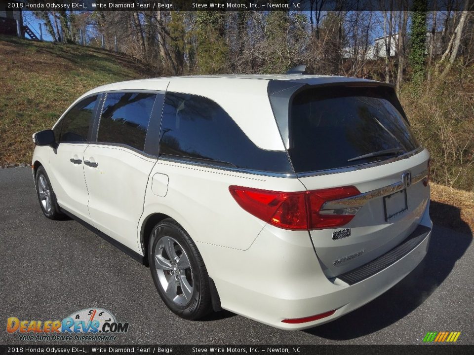 2018 Honda Odyssey EX-L White Diamond Pearl / Beige Photo #11