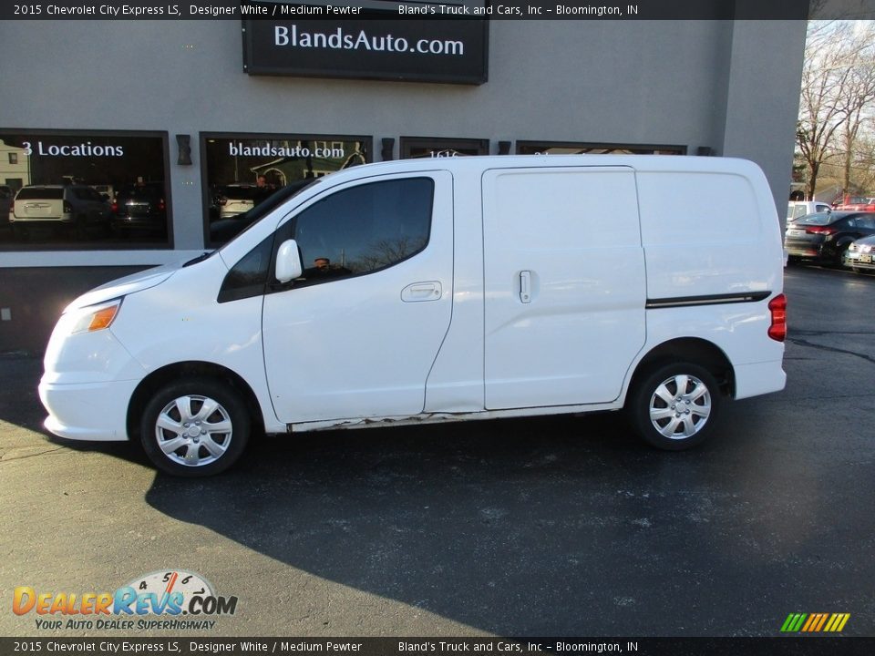 2015 Chevrolet City Express LS Designer White / Medium Pewter Photo #1