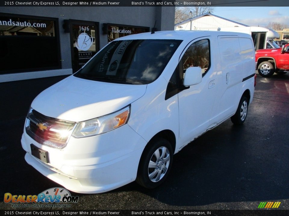 2015 Chevrolet City Express LS Designer White / Medium Pewter Photo #2