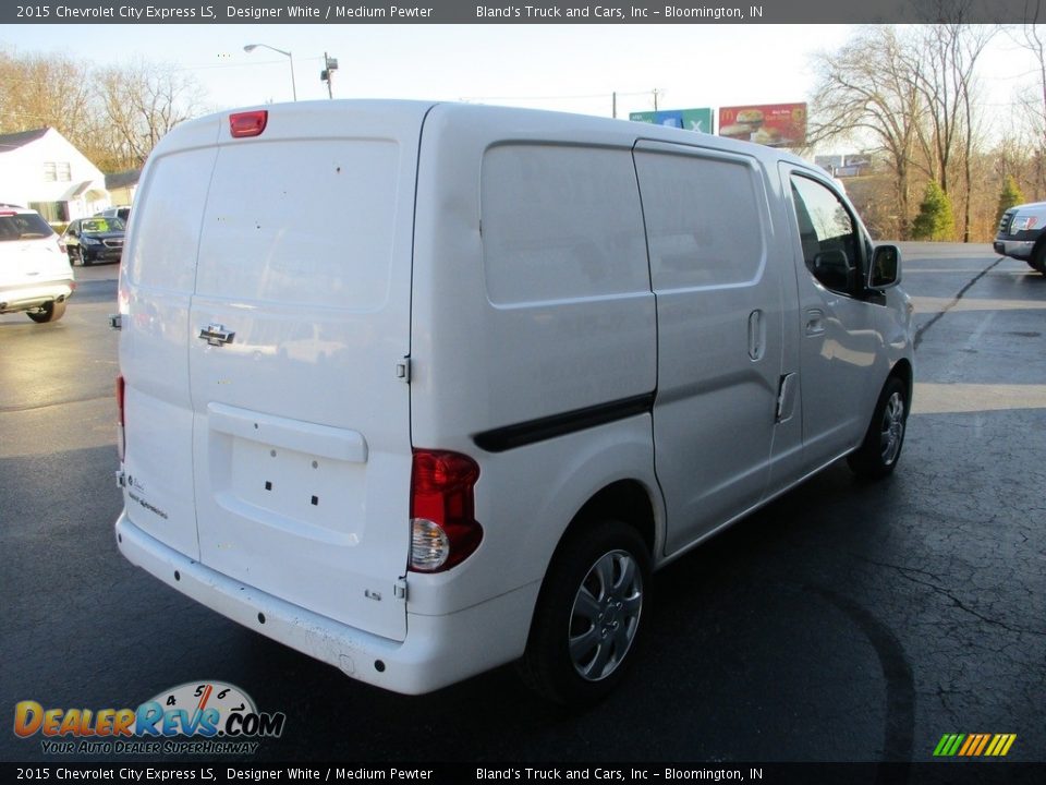 2015 Chevrolet City Express LS Designer White / Medium Pewter Photo #4