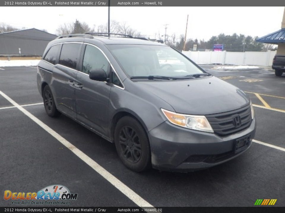 2012 Honda Odyssey EX-L Polished Metal Metallic / Gray Photo #3