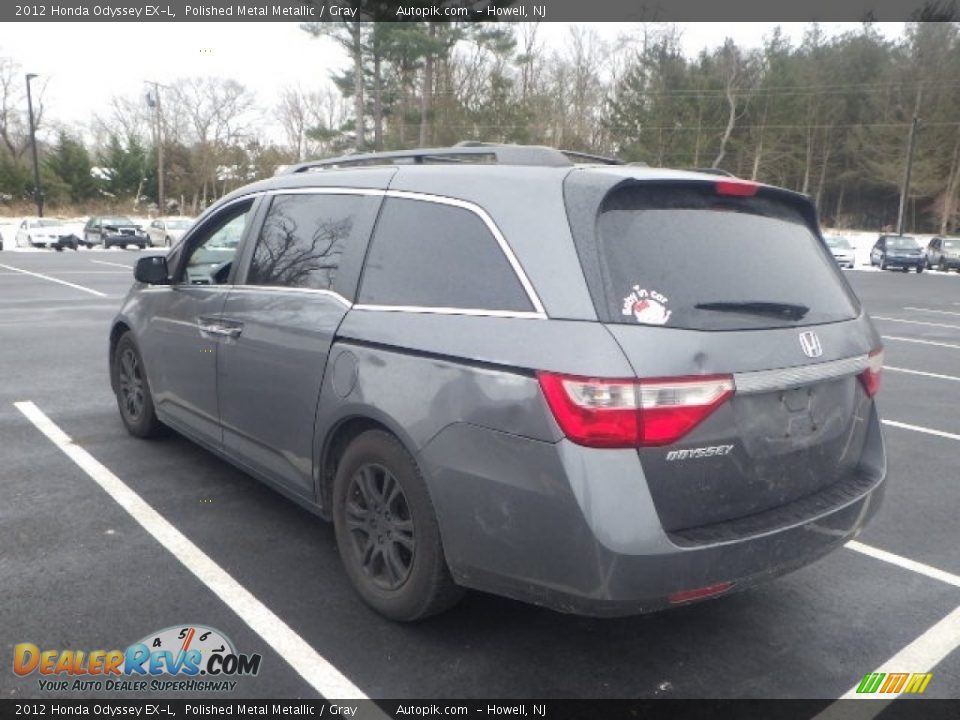 2012 Honda Odyssey EX-L Polished Metal Metallic / Gray Photo #4