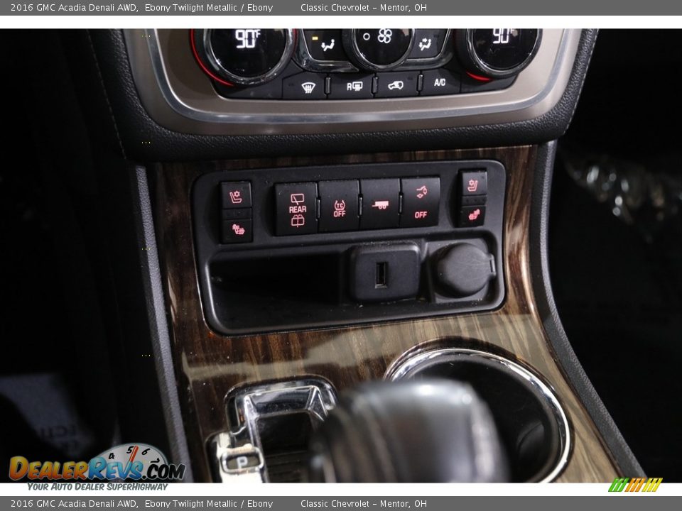 2016 GMC Acadia Denali AWD Ebony Twilight Metallic / Ebony Photo #14