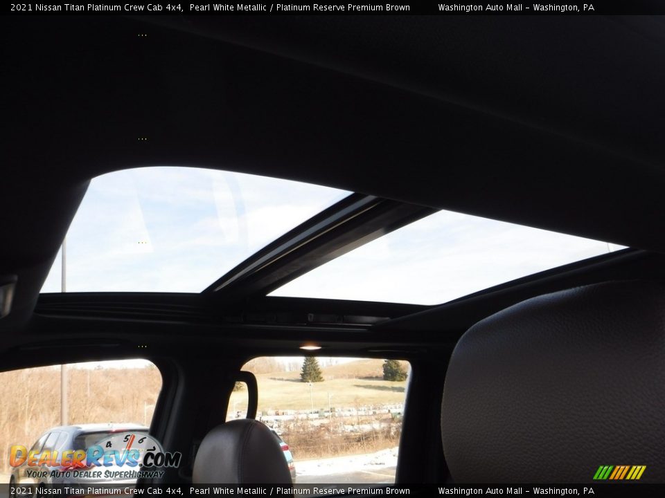 Sunroof of 2021 Nissan Titan Platinum Crew Cab 4x4 Photo #17