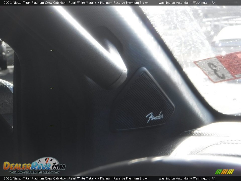 2021 Nissan Titan Platinum Crew Cab 4x4 Pearl White Metallic / Platinum Reserve Premium Brown Photo #20