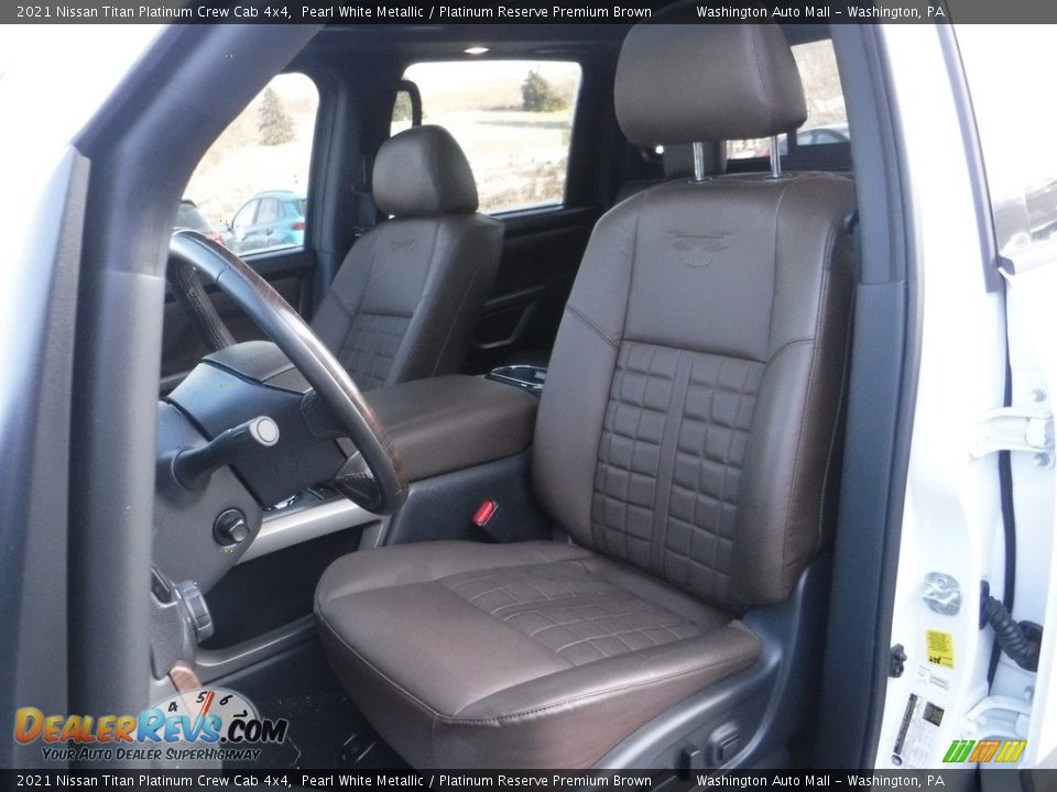 Platinum Reserve Premium Brown Interior - 2021 Nissan Titan Platinum Crew Cab 4x4 Photo #25