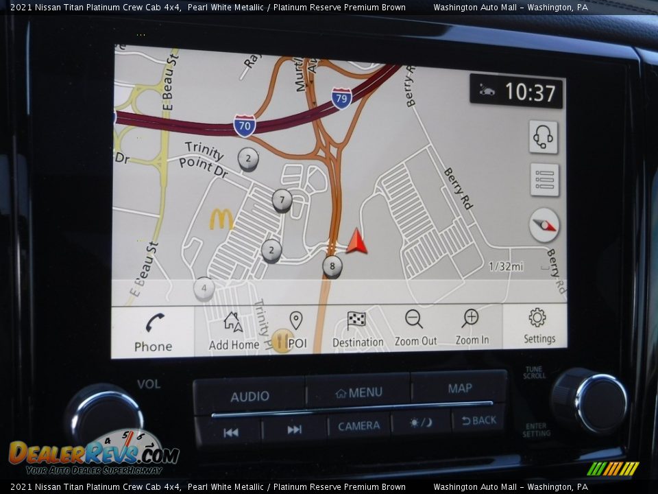 Navigation of 2021 Nissan Titan Platinum Crew Cab 4x4 Photo #29