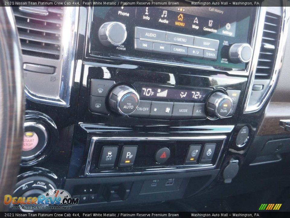 Controls of 2021 Nissan Titan Platinum Crew Cab 4x4 Photo #31