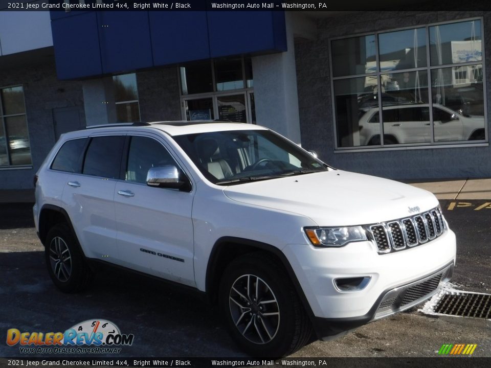 2021 Jeep Grand Cherokee Limited 4x4 Bright White / Black Photo #1