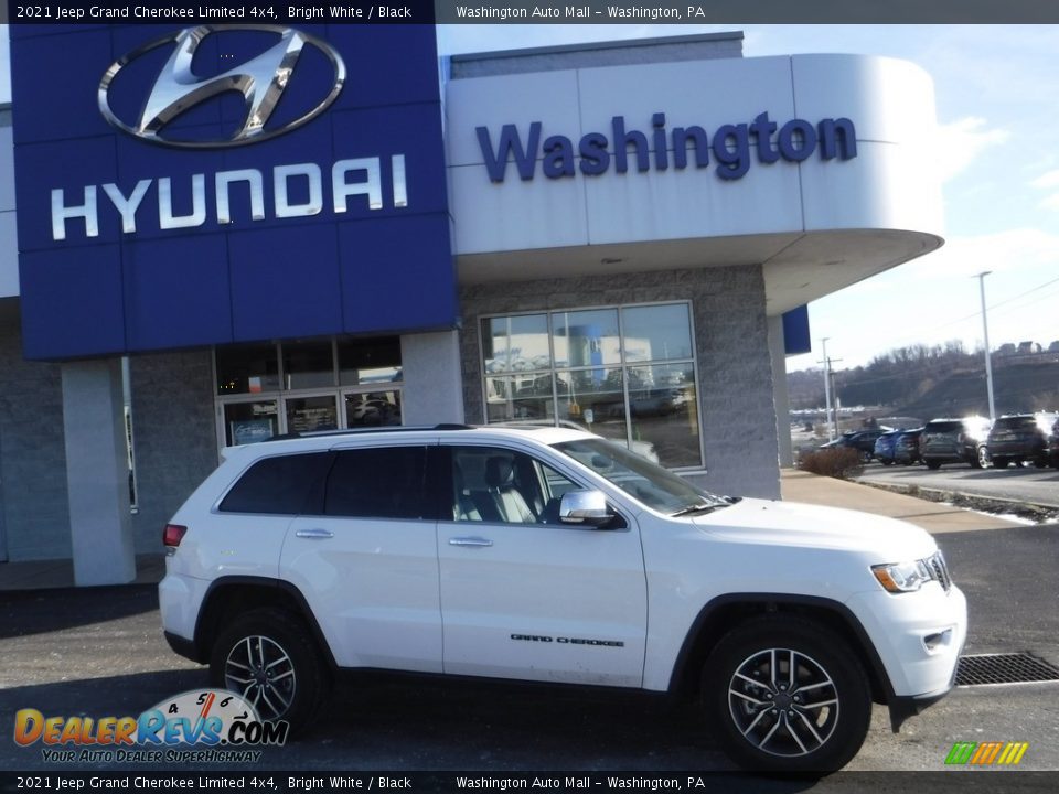 2021 Jeep Grand Cherokee Limited 4x4 Bright White / Black Photo #2