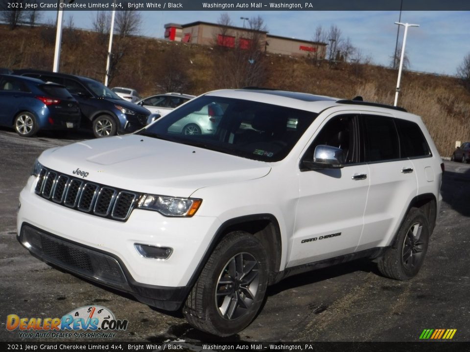 2021 Jeep Grand Cherokee Limited 4x4 Bright White / Black Photo #5