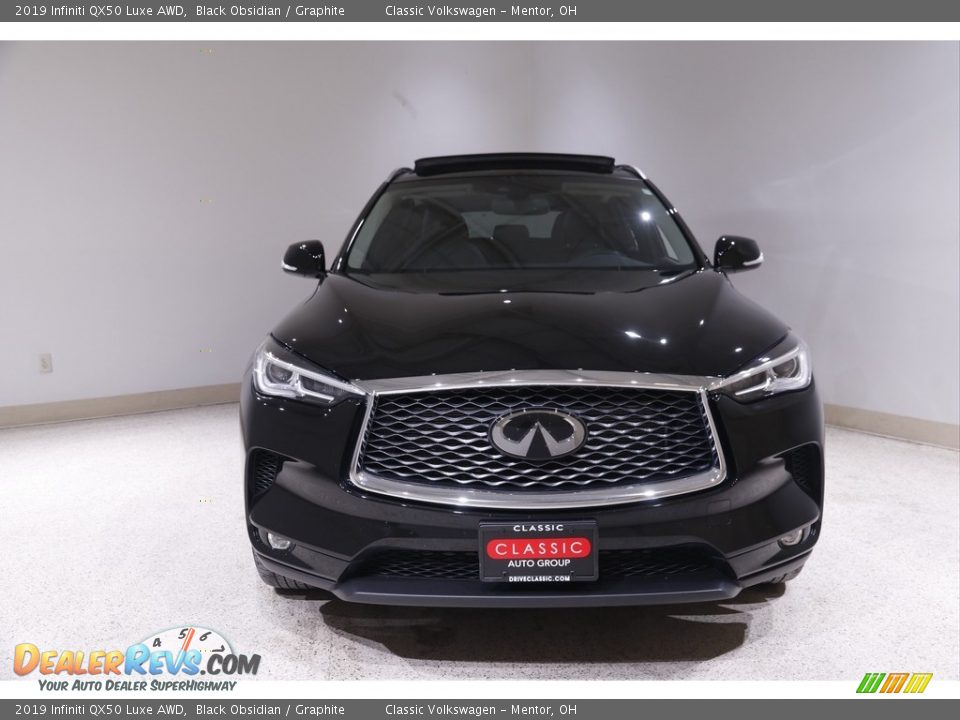 2019 Infiniti QX50 Luxe AWD Black Obsidian / Graphite Photo #2