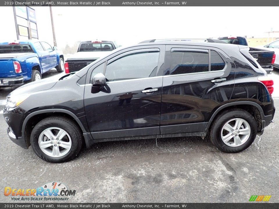 2019 Chevrolet Trax LT AWD Mosaic Black Metallic / Jet Black Photo #7