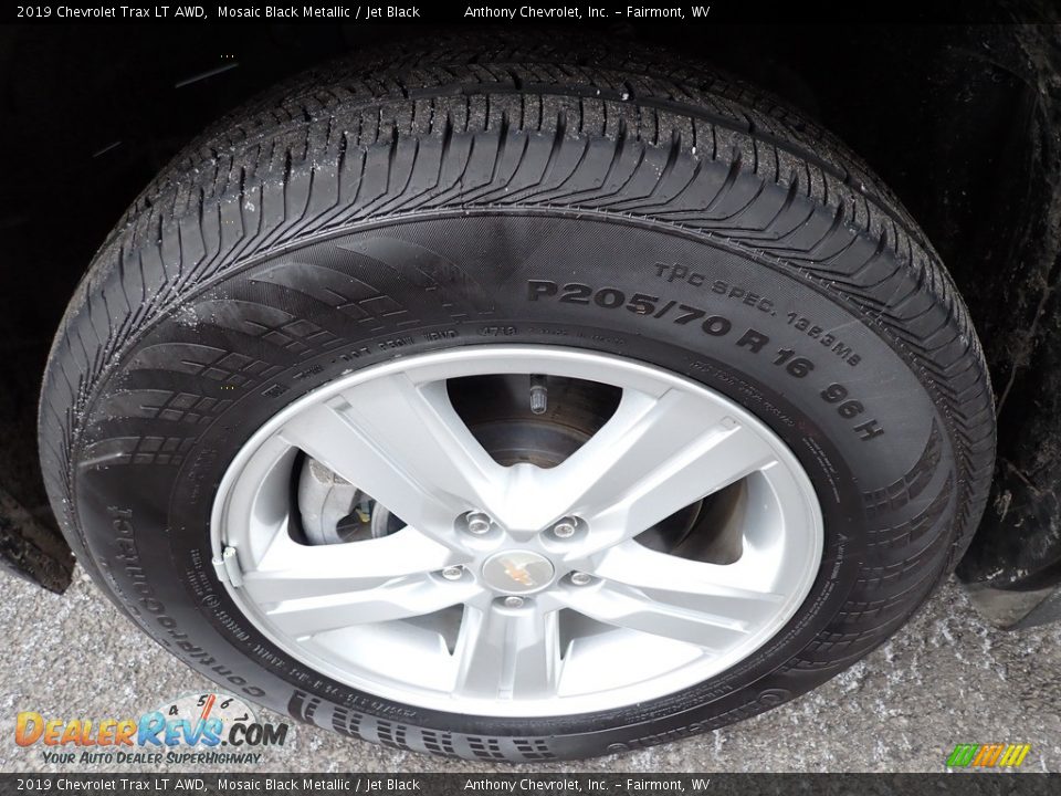 2019 Chevrolet Trax LT AWD Mosaic Black Metallic / Jet Black Photo #10