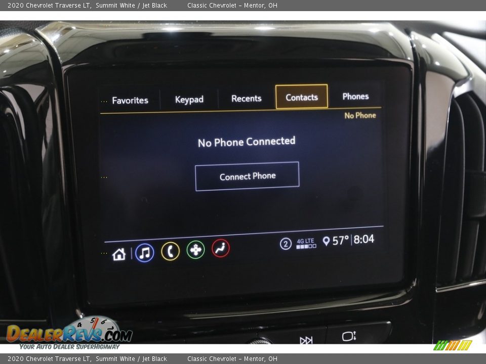 2020 Chevrolet Traverse LT Summit White / Jet Black Photo #11