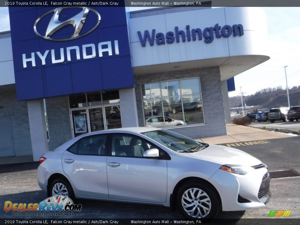 2019 Toyota Corolla LE Falcon Gray metallic / Ash/Dark Gray Photo #2