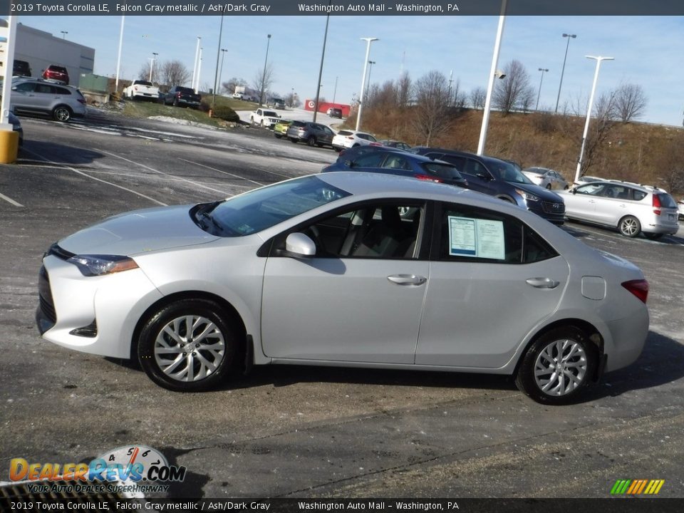 2019 Toyota Corolla LE Falcon Gray metallic / Ash/Dark Gray Photo #6