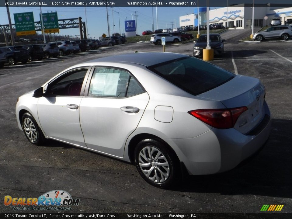 2019 Toyota Corolla LE Falcon Gray metallic / Ash/Dark Gray Photo #7