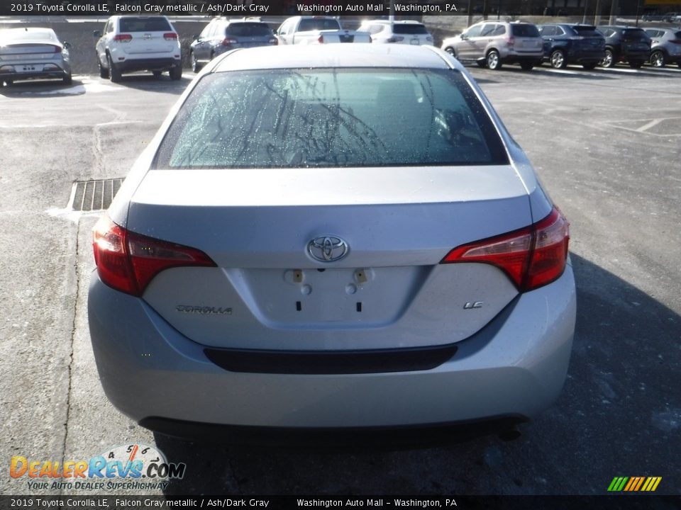 2019 Toyota Corolla LE Falcon Gray metallic / Ash/Dark Gray Photo #8