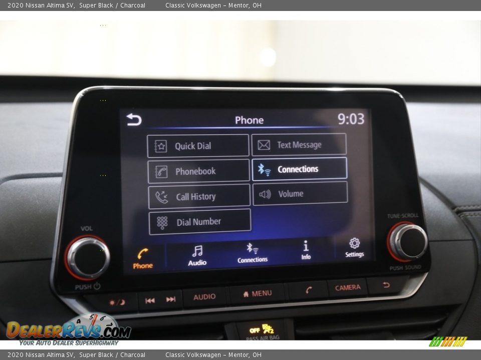 2020 Nissan Altima SV Super Black / Charcoal Photo #11