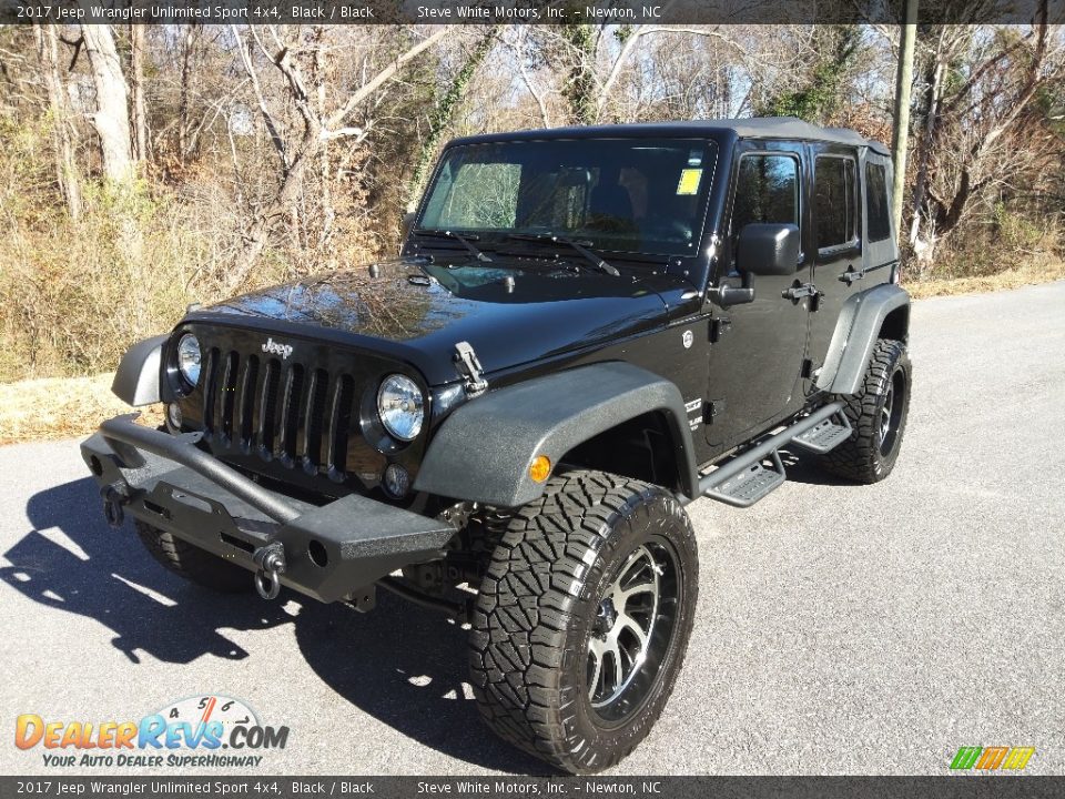 2017 Jeep Wrangler Unlimited Sport 4x4 Black / Black Photo #2
