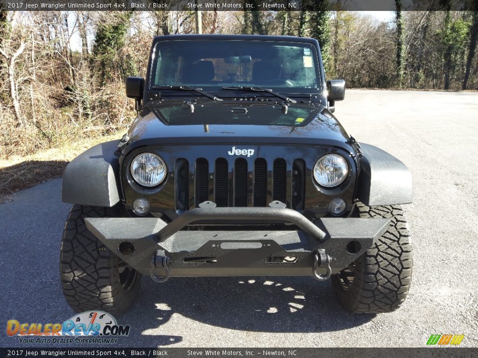 2017 Jeep Wrangler Unlimited Sport 4x4 Black / Black Photo #3