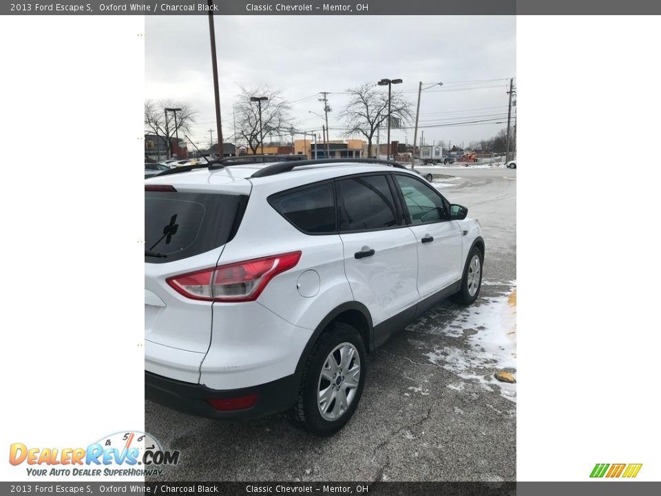 2013 Ford Escape S Oxford White / Charcoal Black Photo #4