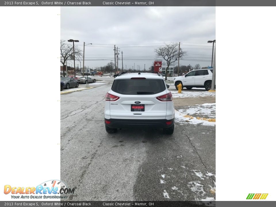 2013 Ford Escape S Oxford White / Charcoal Black Photo #5