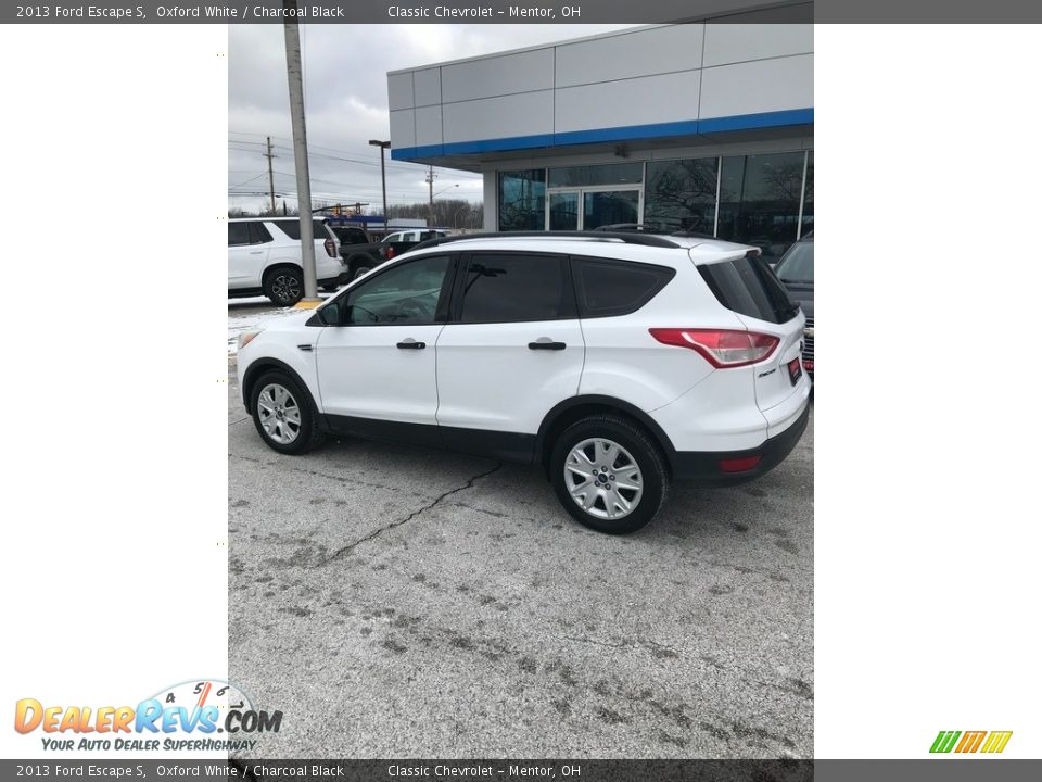 2013 Ford Escape S Oxford White / Charcoal Black Photo #6