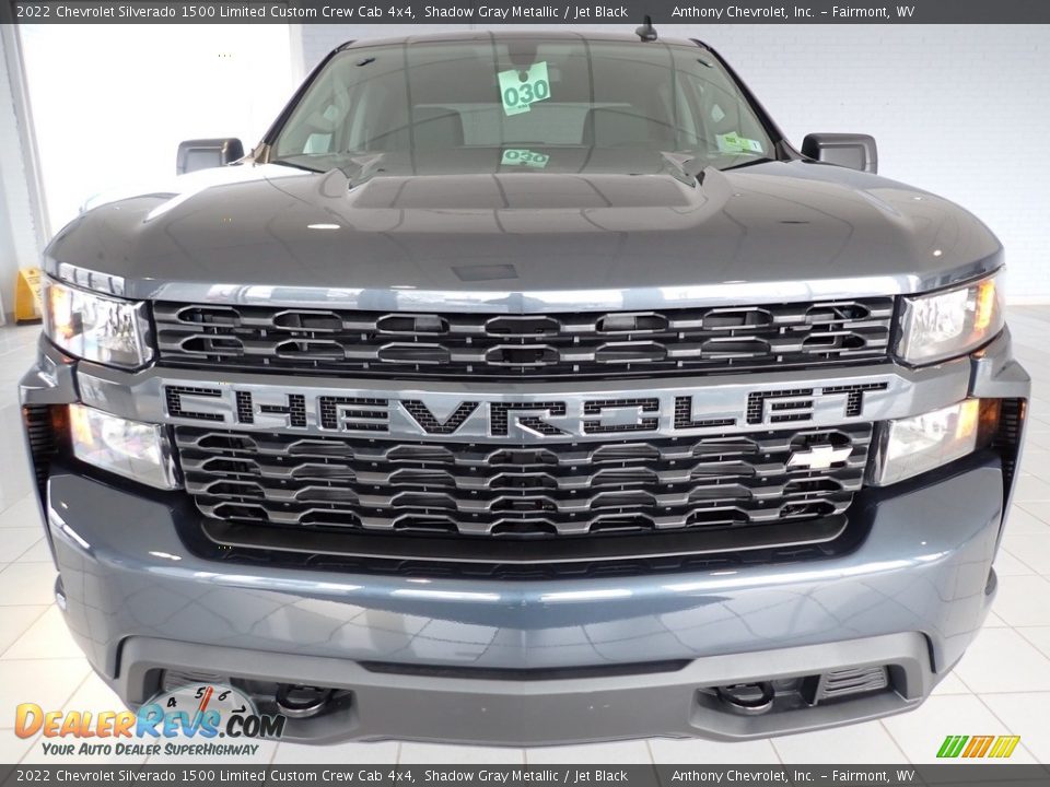 2022 Chevrolet Silverado 1500 Limited Custom Crew Cab 4x4 Shadow Gray Metallic / Jet Black Photo #9